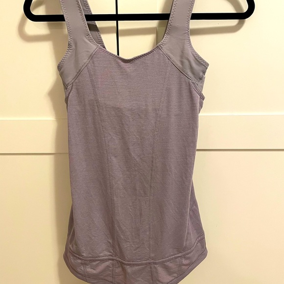 Lululemon Athletica Run For Your Life Tank in Lavender Gray Size 4 - Picture 2 of 7